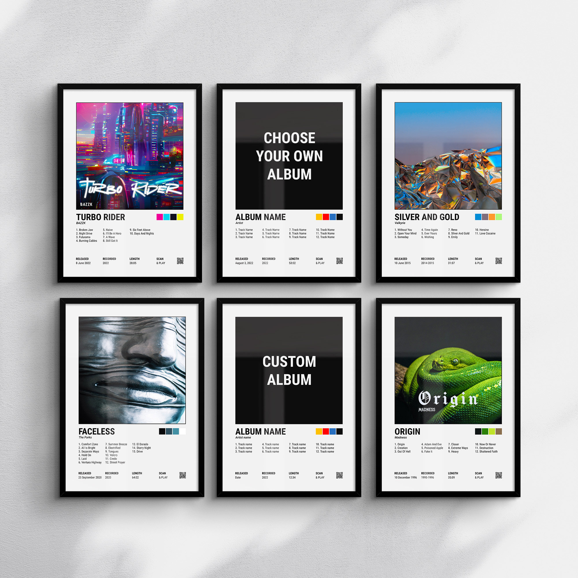 Choose Your Album Cover, Music Poster Art, Personalized Music Poster