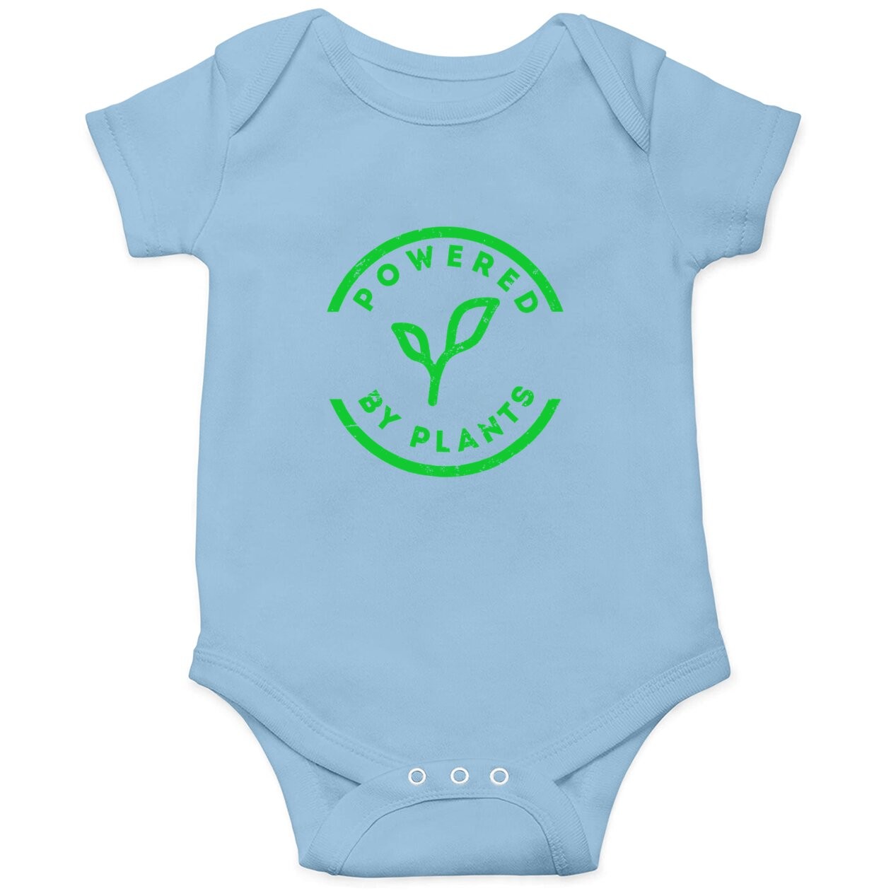 Powered By Plants Baby Bodysuit Vegan Workout Baby Bodysuit