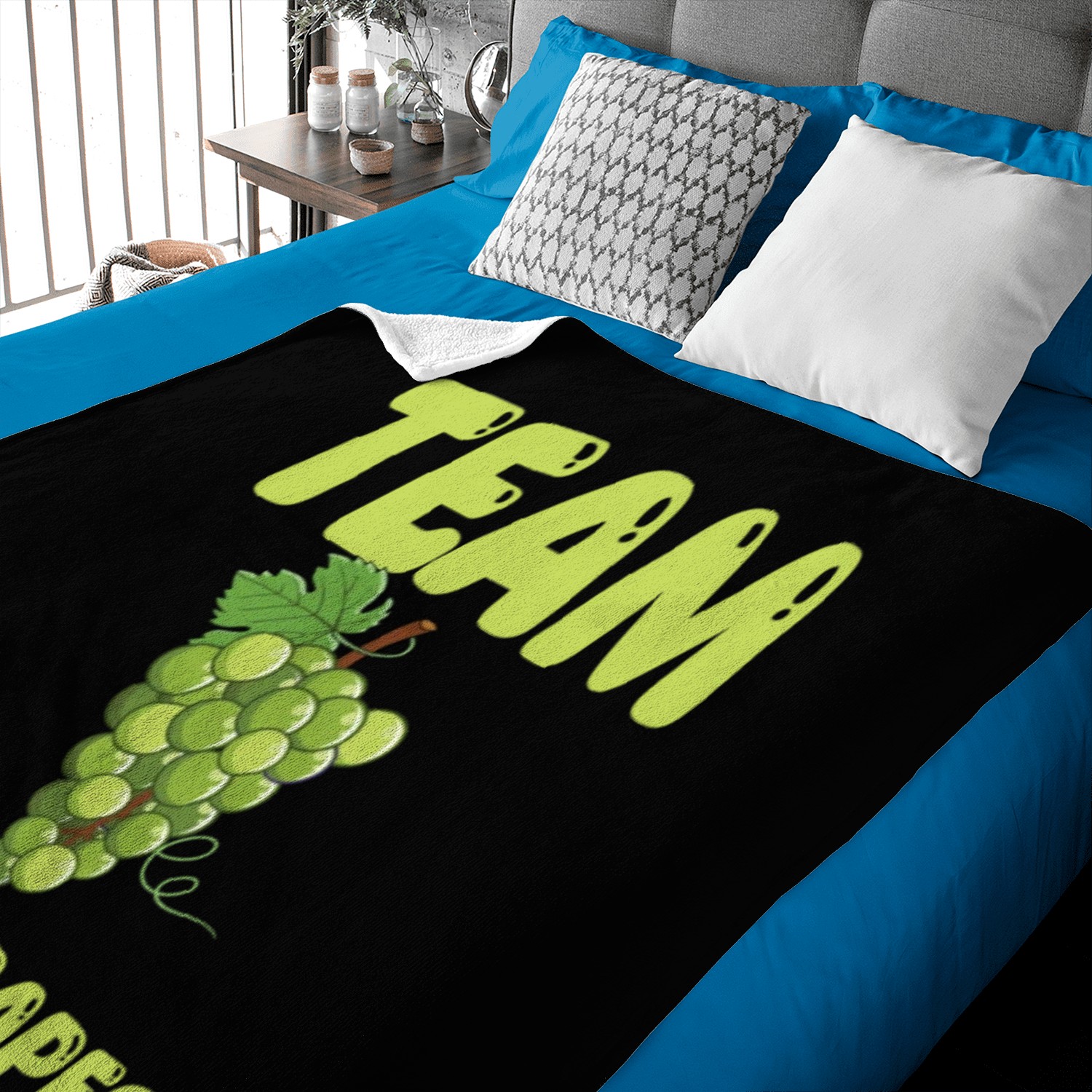 Team Green Grapes Baby Blankets
