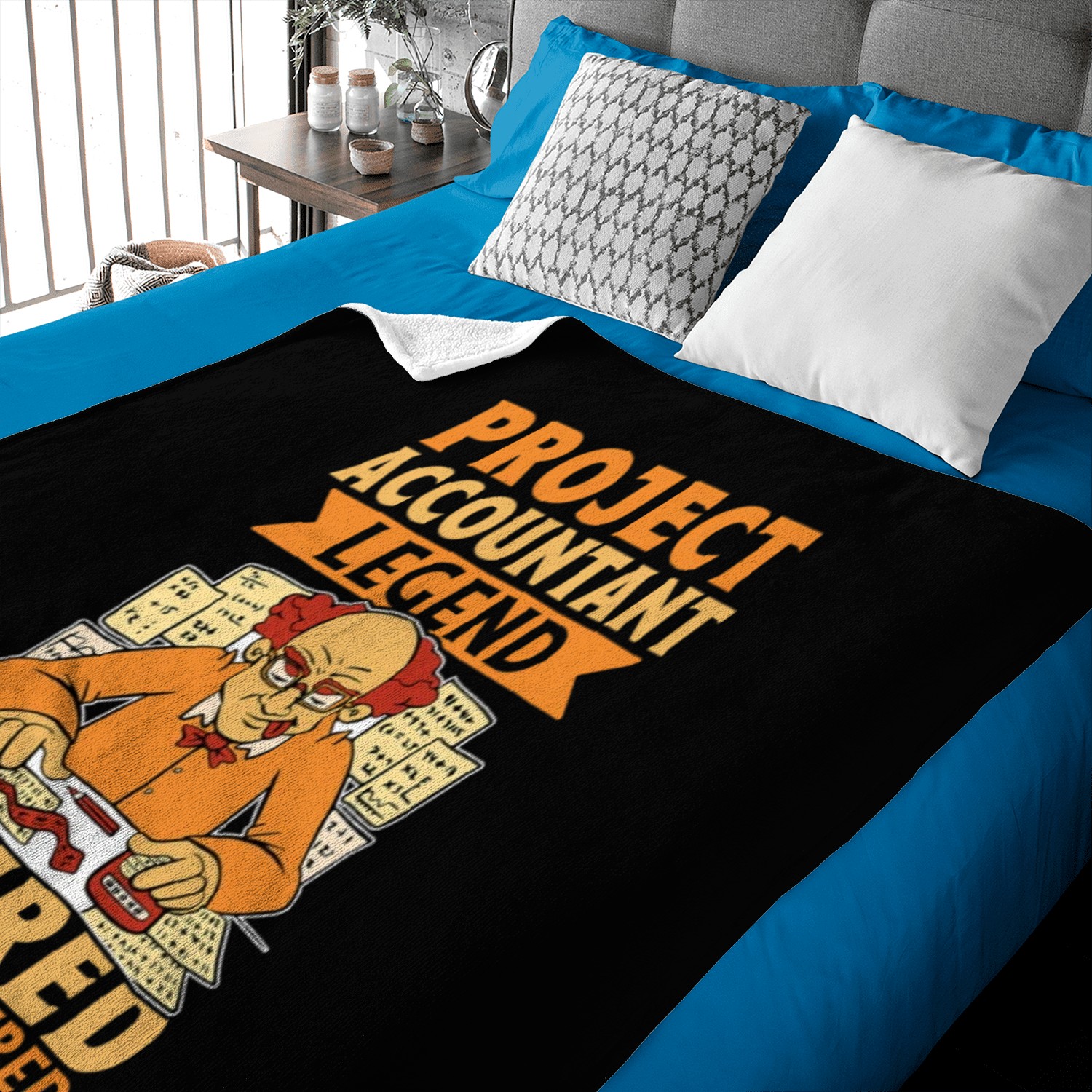 Project Accountant Legend Retired But Not Expired Baby Blankets