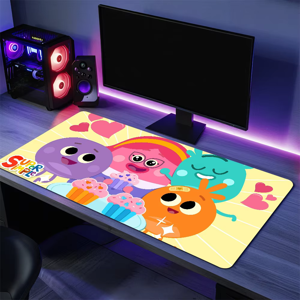 Mouse Cartoon Bumble Pad Large Desk Mat Keyboard PC Non-slip