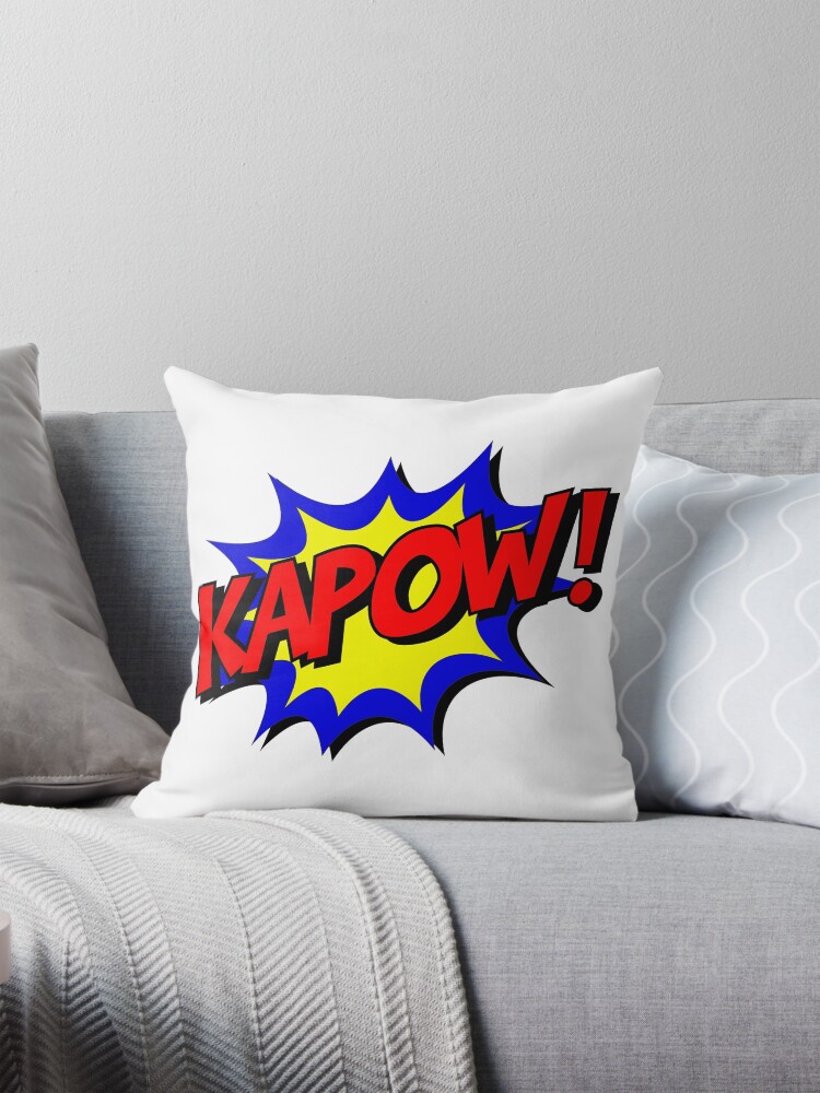 KAPOW! Comic Book Style! Pillow
