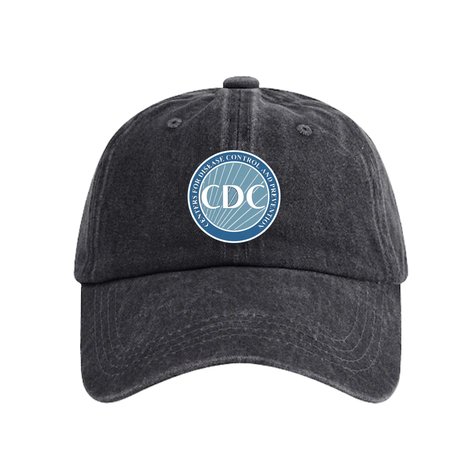 Centers For Disease Control And Prevention Cdc Washed Denim Baseball Caps