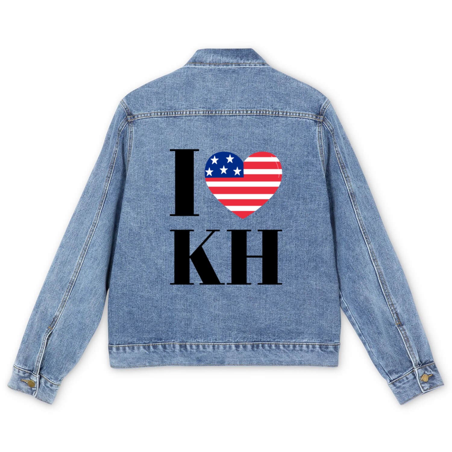 I love KH - 2024 Elections USA Men's Denim Jackets