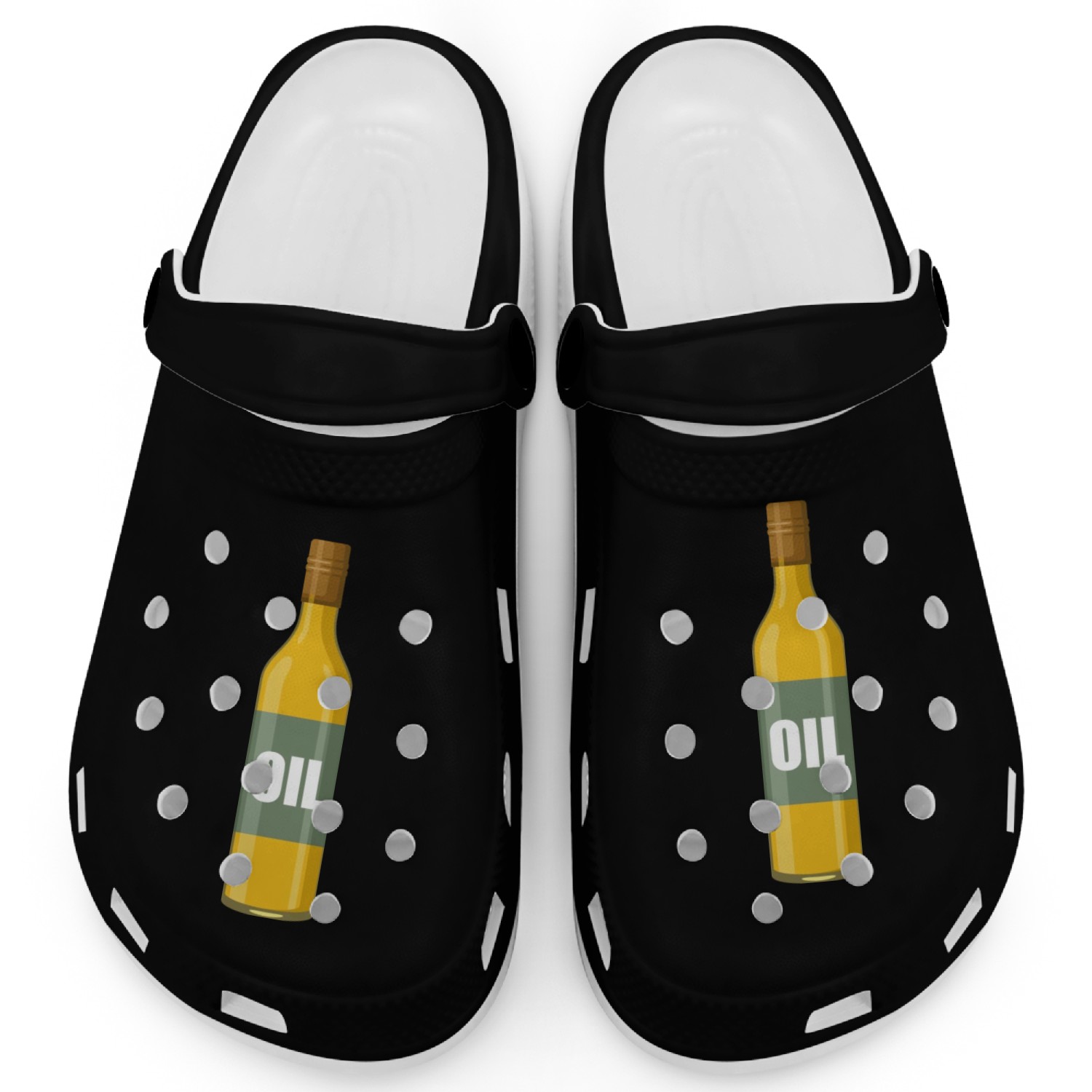 oil bottle Clogs