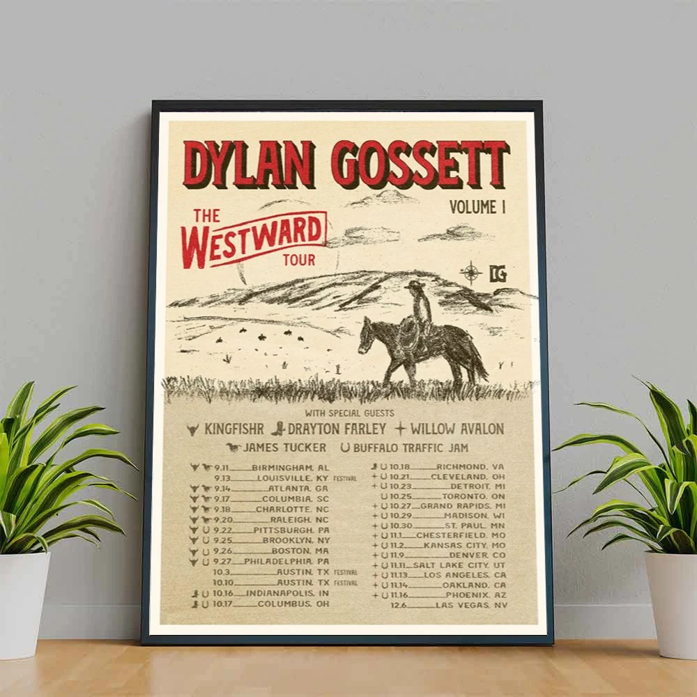 Dylan Gossett The Westward Tour 2025 New Poster
