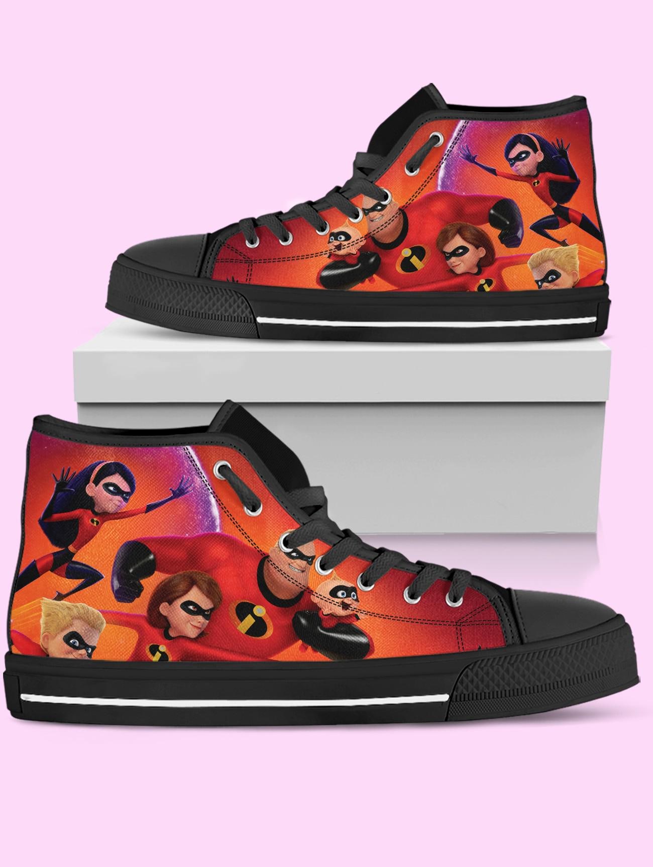Incredibles High Top Shoes, Sneakers for Women, Men