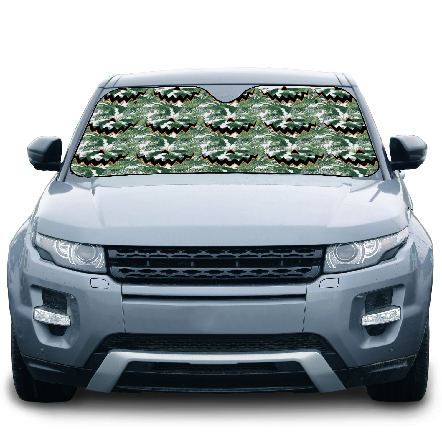 Pumpkin Face Car Sun Shades