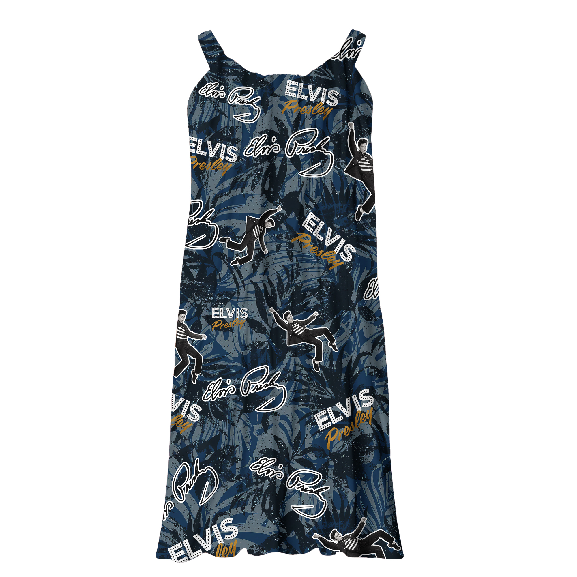 Elvis Sling Summer Dress, Elvis Presley Beach Dress, Elvis Women Dresses, Gift For Elvis Presley Fan, King Of Rock N Roll Gifts