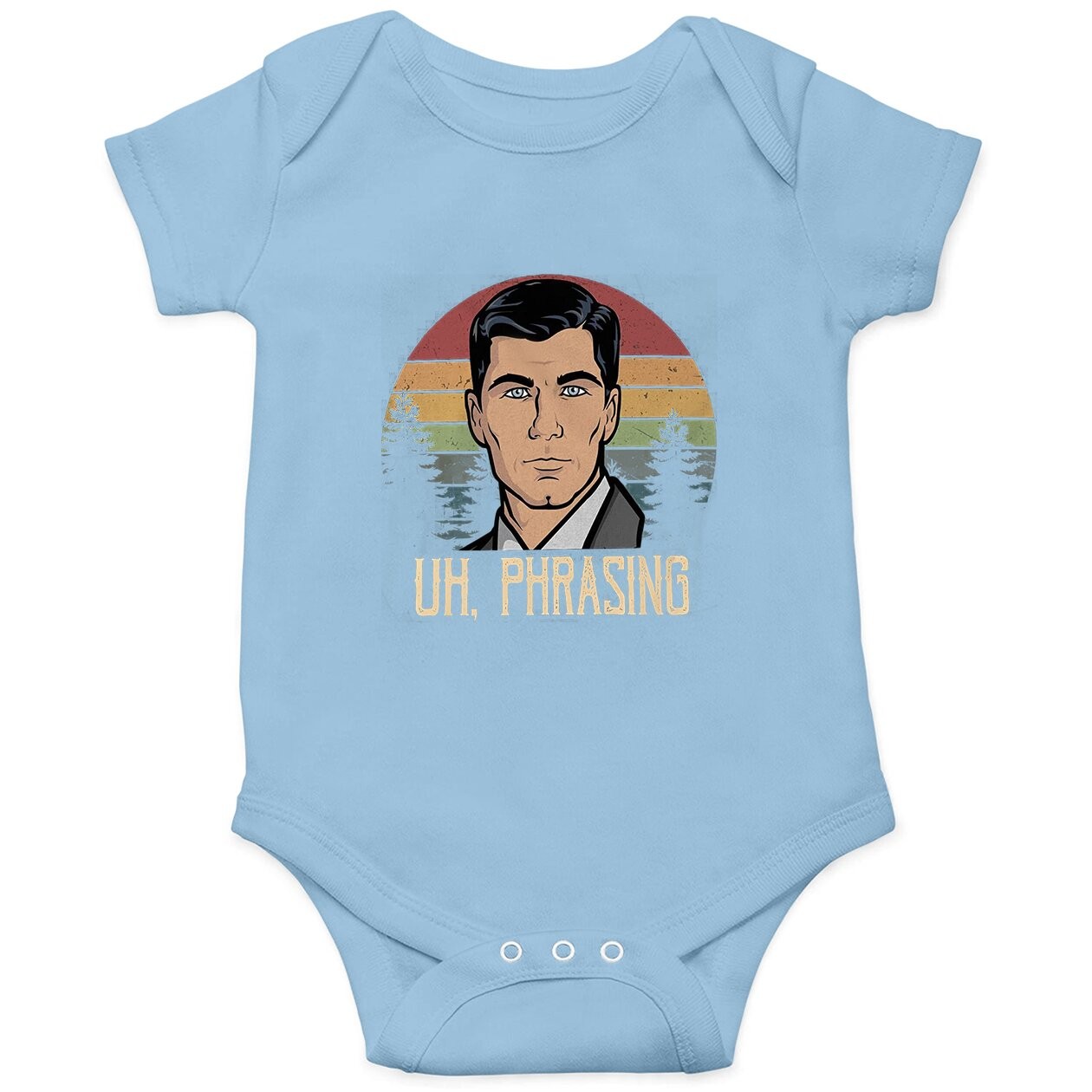 Acher Sitcom Sterling Archer Uh, Phrasing Circle baby Bodysuit