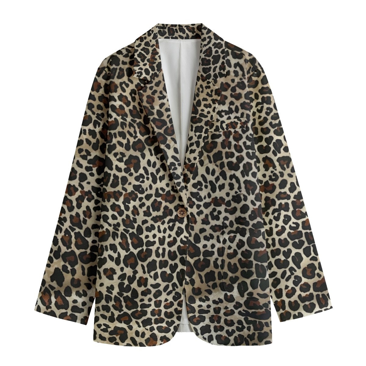 Women's Leisure Blazer, Leopard Blazer, Leopard print blazer, animal's print blazer, animal's print, wild blazer, wild animal