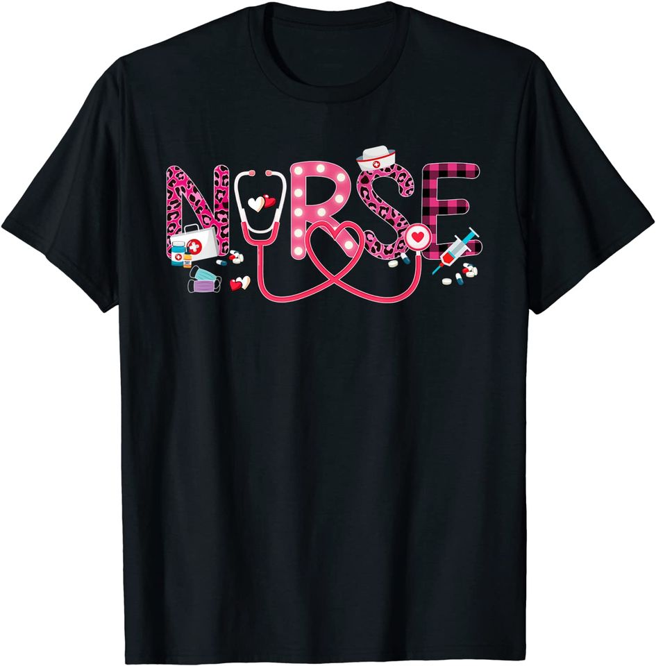 LOVE Stethoscope Nurse LifeT-Shirt