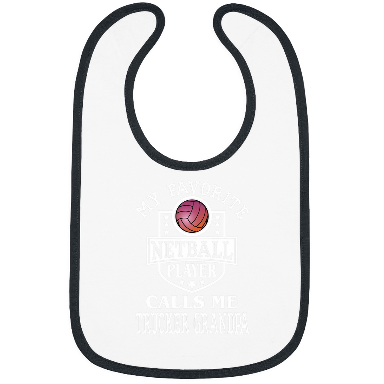 Mens My favorite Netball player calls me TruckerGrandpa Netball Bibs