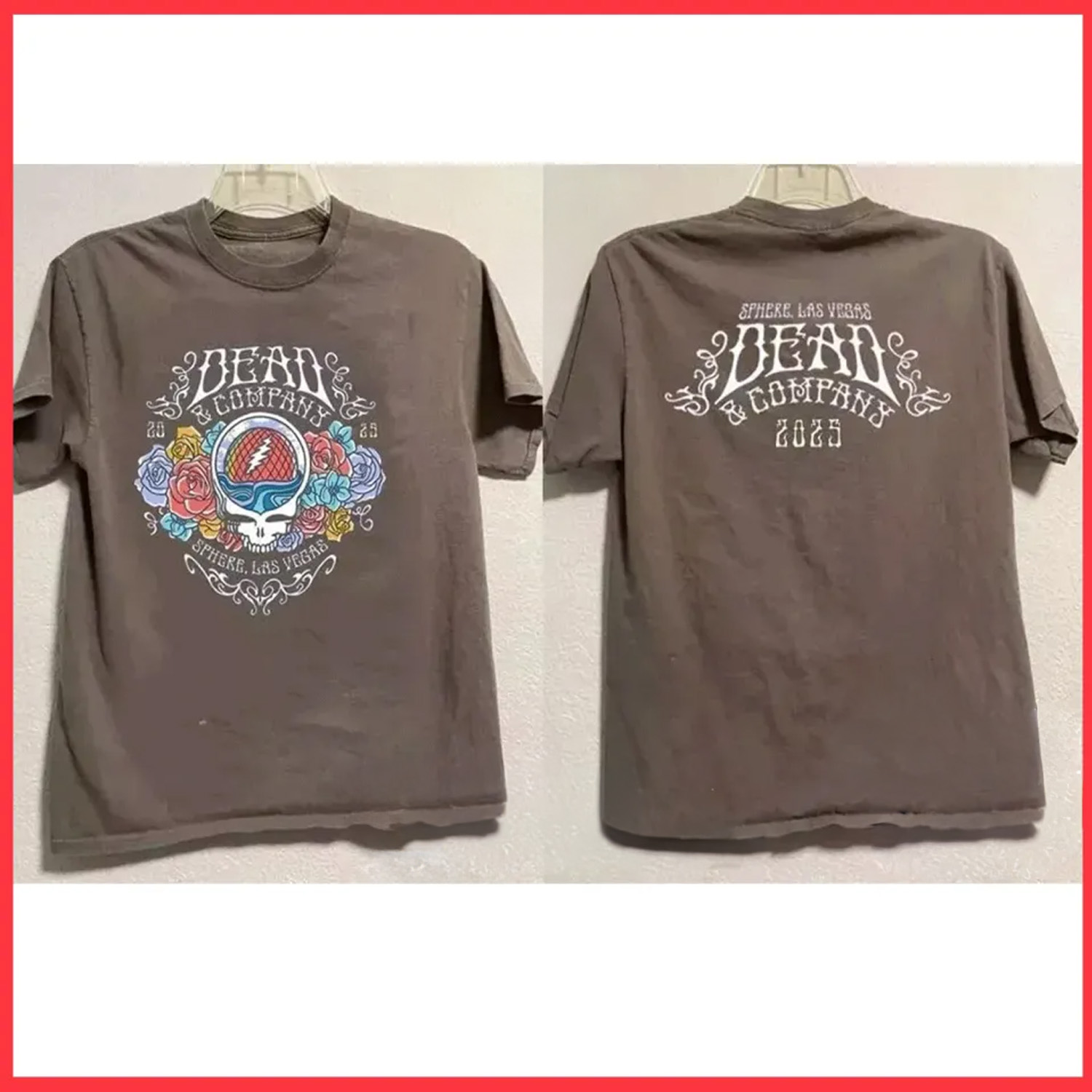 Dead And Company Sphere Las Vegas 2025 Tour T-shirt