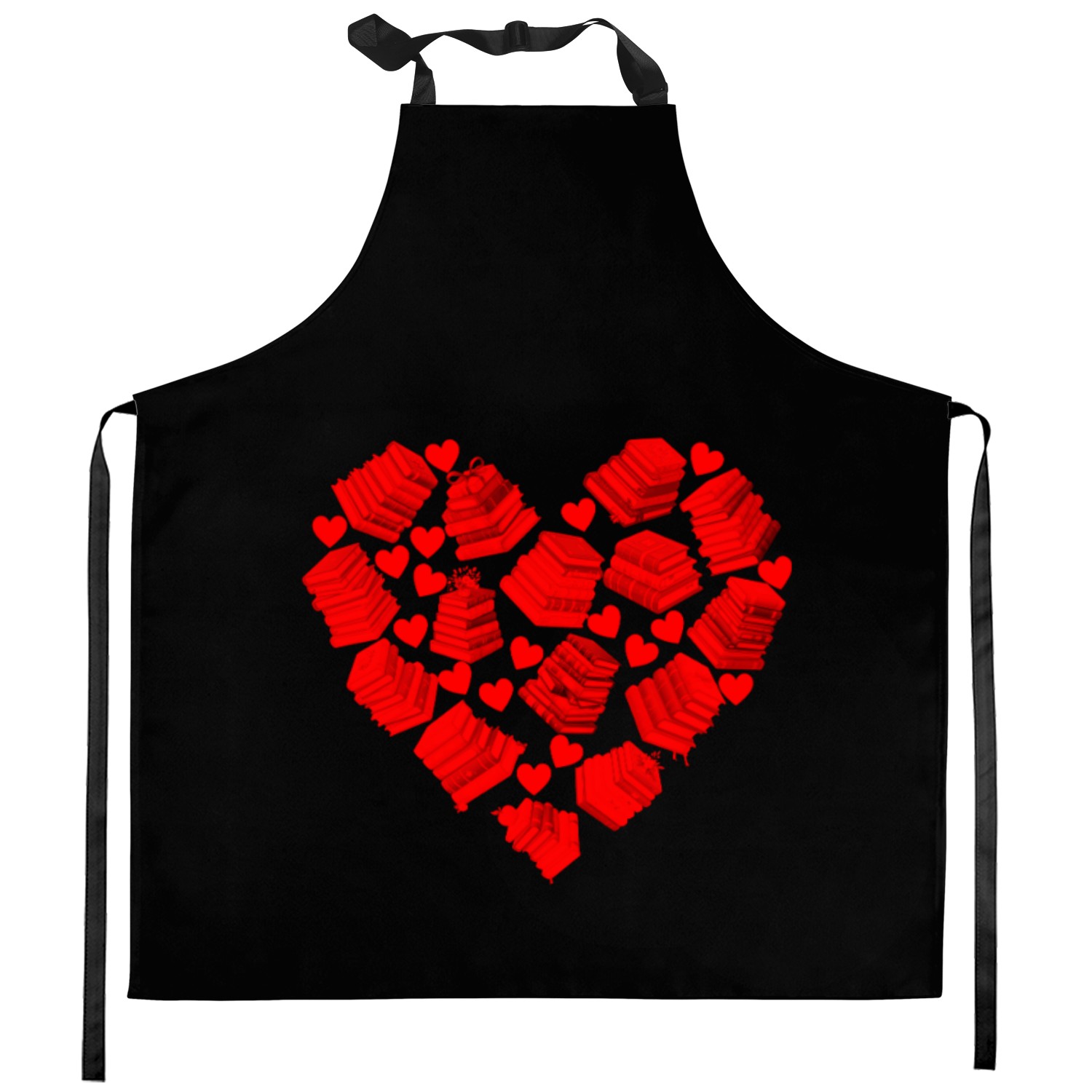 Book is My Valentine Kitchen Aprons