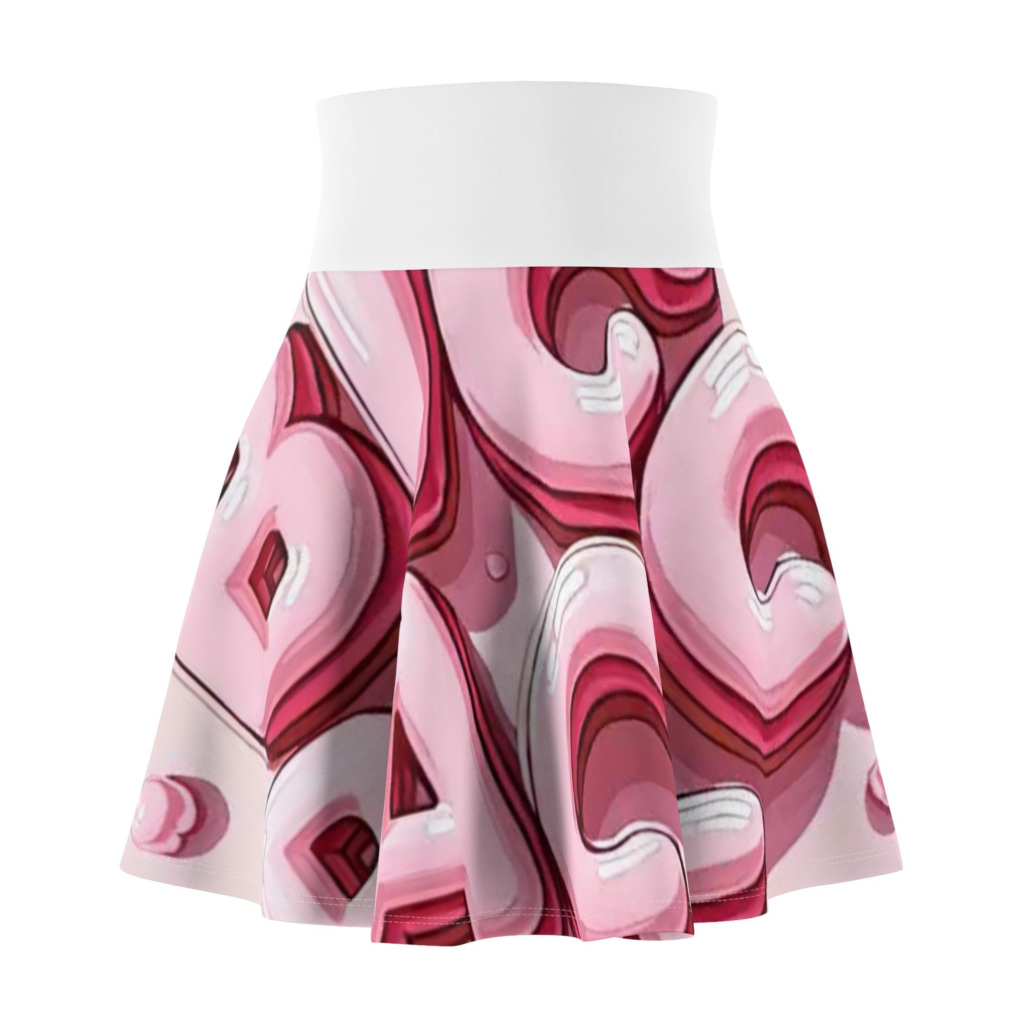Bubblegum Pink Skater Skirt, Party Fashion Statement, College Teens, Women's Fashion, Curvy Women, A-Line Mini Skirt