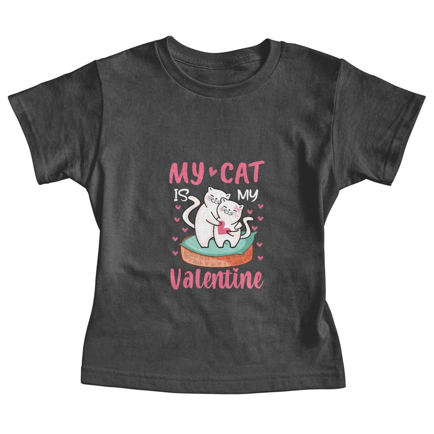 Cat Valentine's Day My Cat Is My Valentine 14th Fe Baby Tees