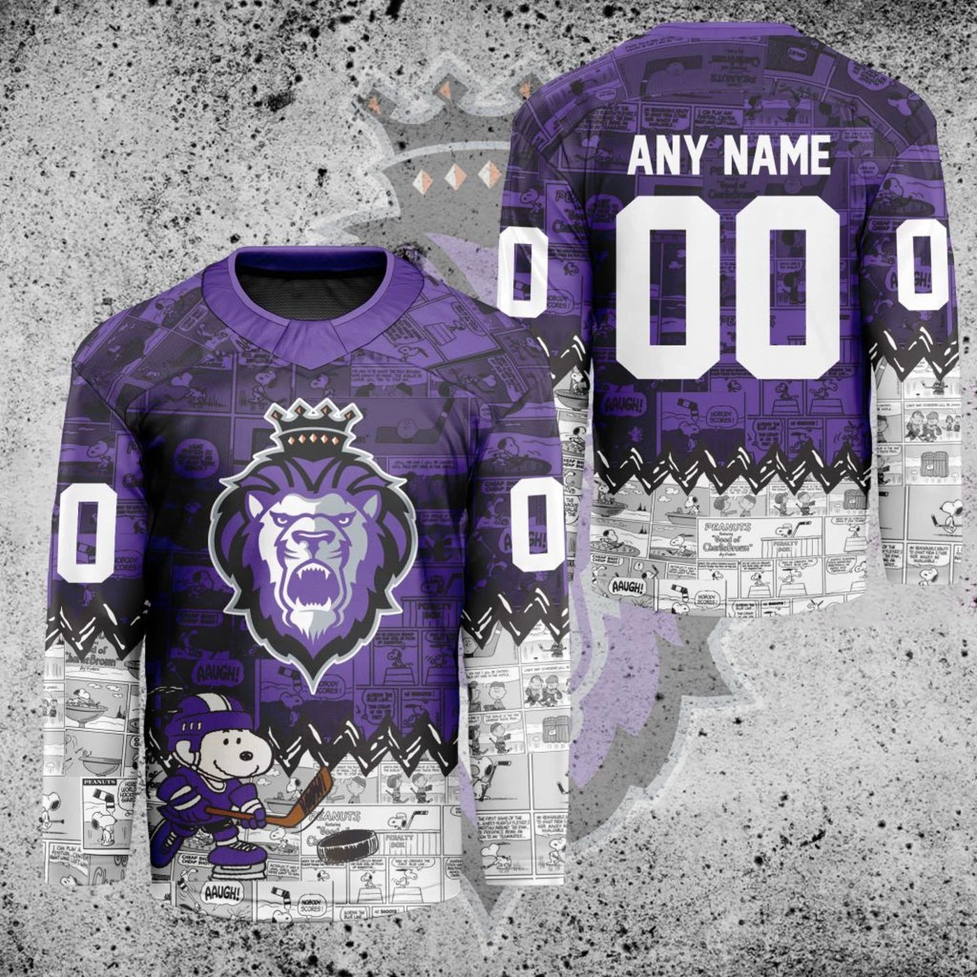 Personalized Reading Royals Peanutss 75th Anniversary Hockey Shirt Fan Gear Gift