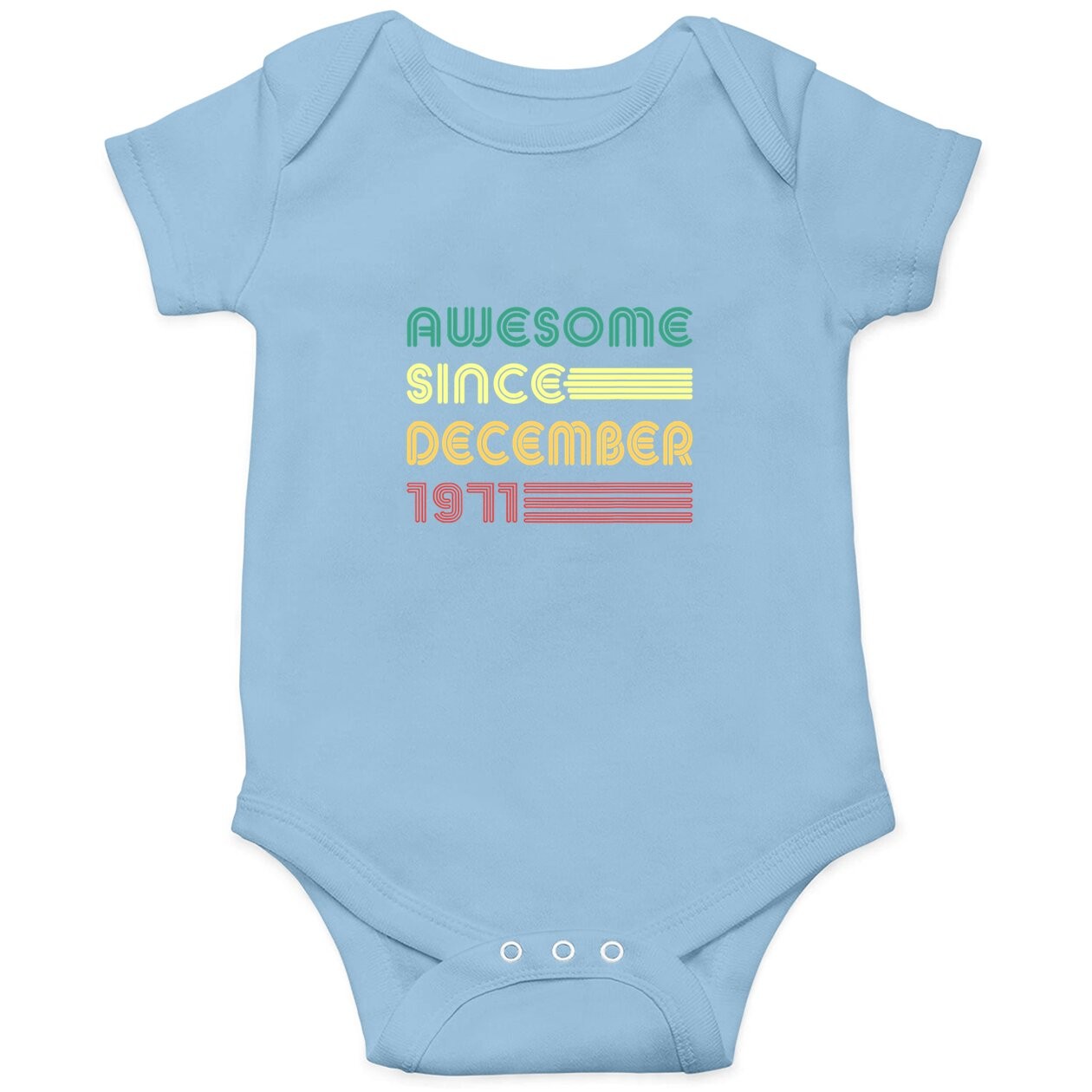 Awesome Since December 1971 Vintage Baby Bodysuit