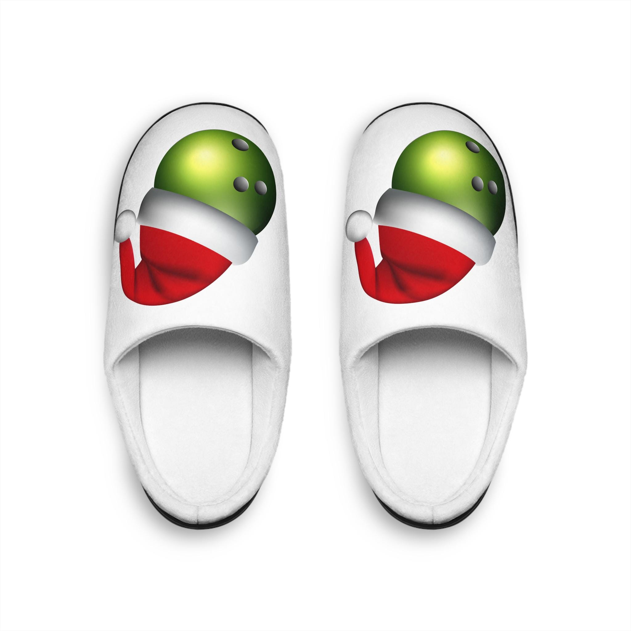 Bowling Christmas Women's Indoor Slippers, christmas slippers, slippers, Sports Holiday