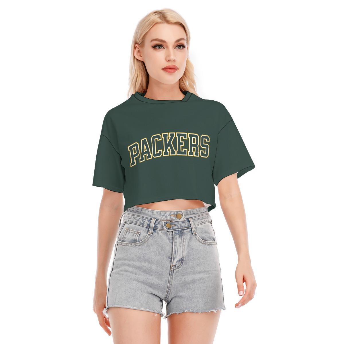 Packers Football Womens Crop Top, Sports Fan Clothing