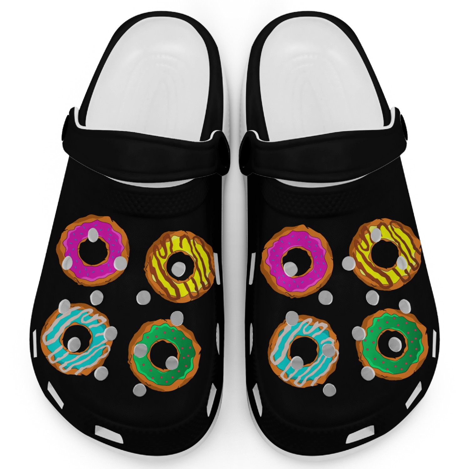 Donuts Doughnuts Candy Bakery Best Gift Idea Clogs