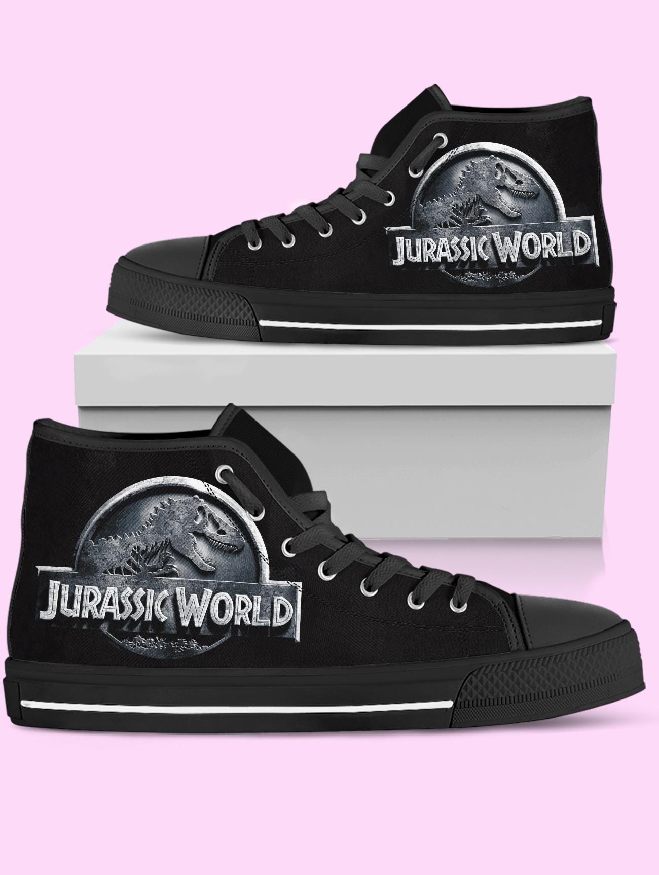 Jurassic World High Top Shoes, Movie Sneakers for Women, Men