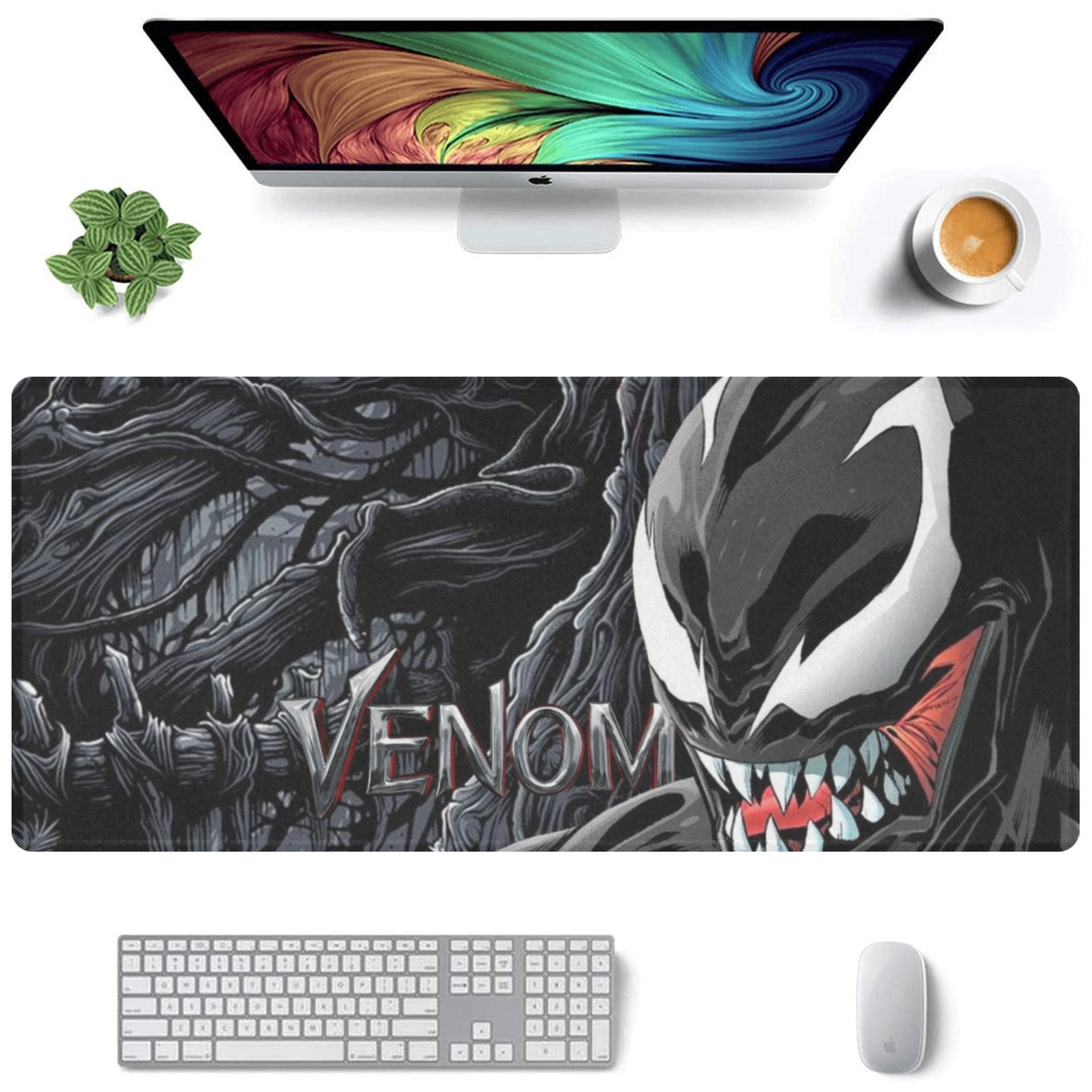 Venom Desk Mat Suitable for Gamers, Content Creators, and Others