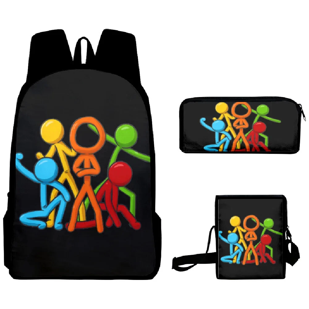 Alan Becker Backpack Set, Schoolbag Lunch Bag Pencil Case