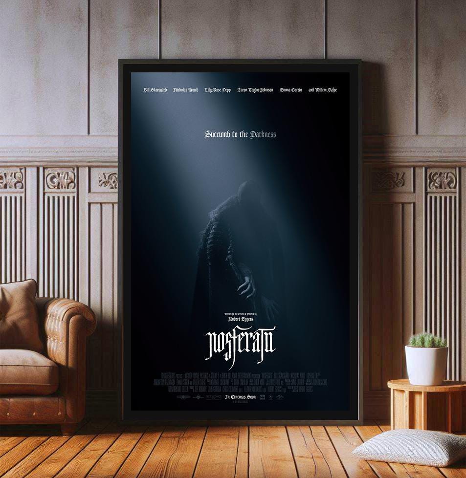 Nosferatu Film Poster, High Quality Canvas Print, Popular Poster Prints for Wall Aesthetic Decor