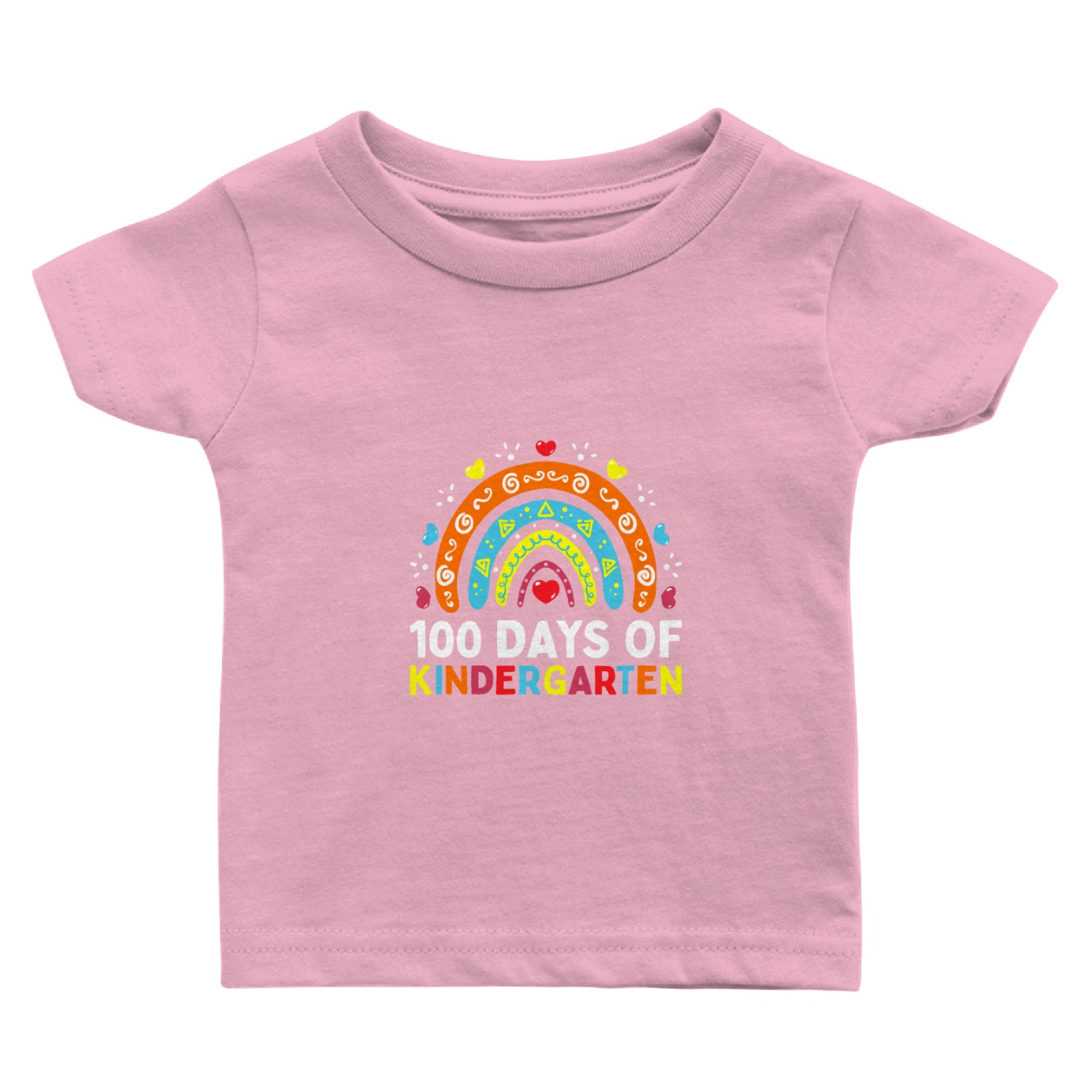 100 Days of Kindergarten School Teacher or Baby T Shirts