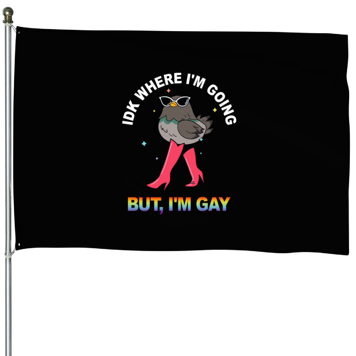 IDK WHERE I'M GOING BUT, I'M GAY House Flags