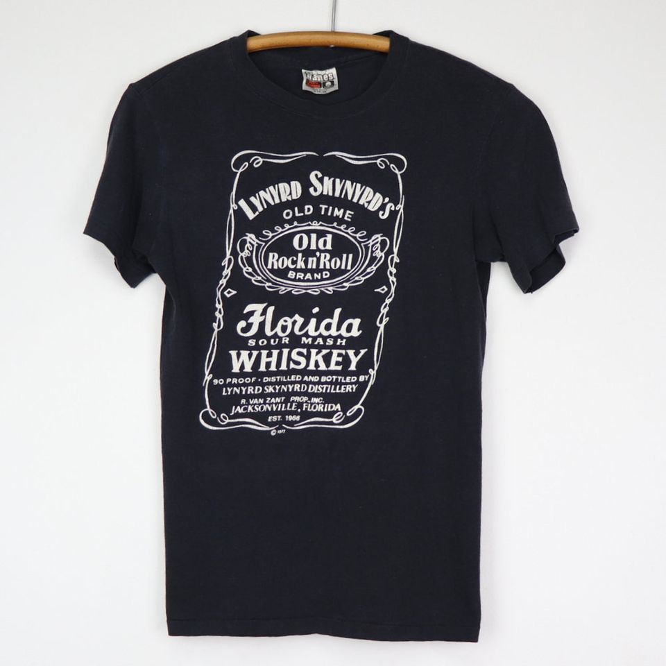 vintage 1977 Lynyrd Skynyrd Whiskey Shirt