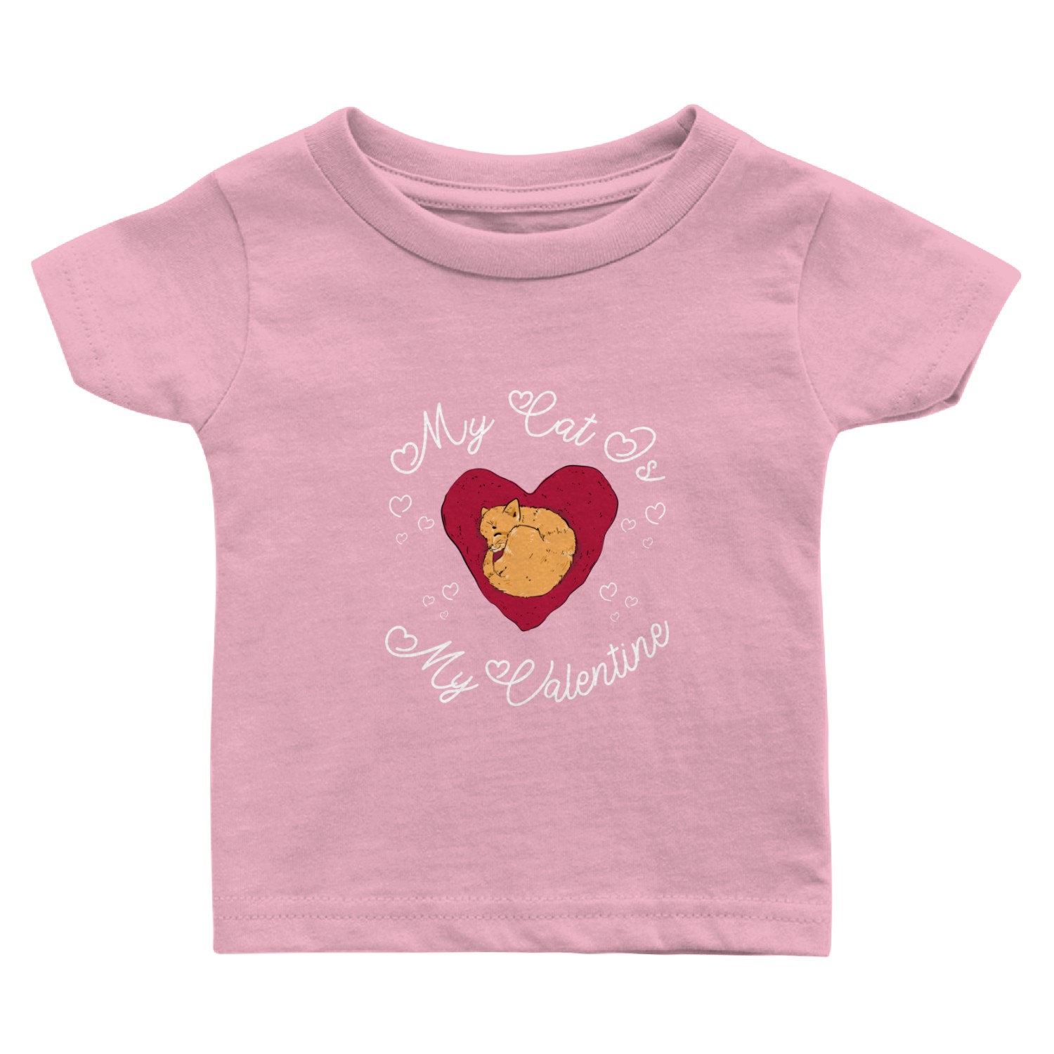 My Cat is My Valentine Baby T Shirts
