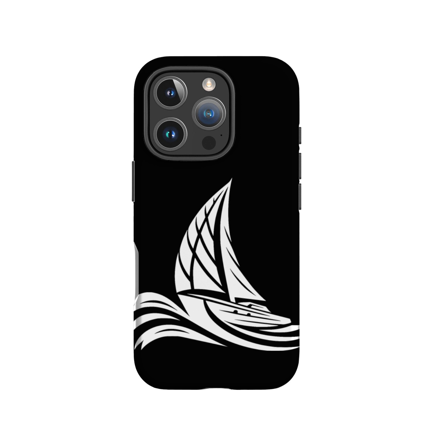 Sporty Sailing Boat In Heavy Swell IPhone Cases