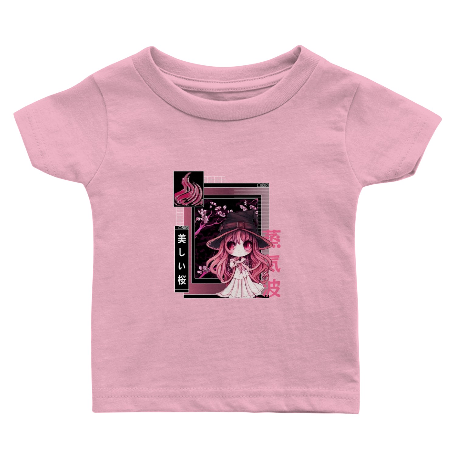 Witch Chibi Japanese Vaporwave Aesthetic Pastel Go Baby T Shirts