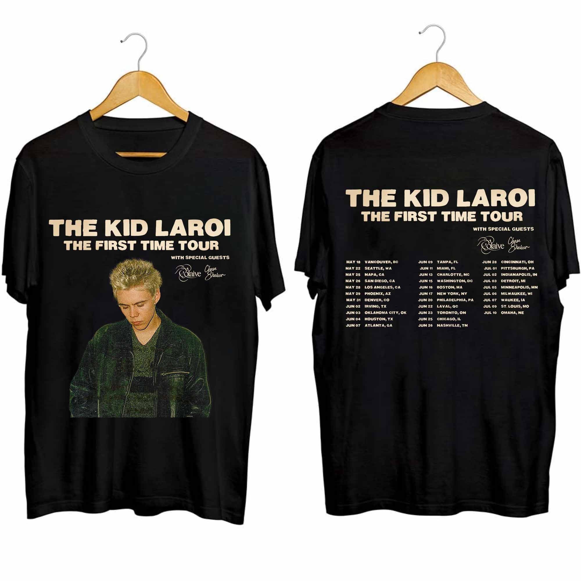 The Kid Laroi - The First Time Tour US 2024 Double Sided Shirt