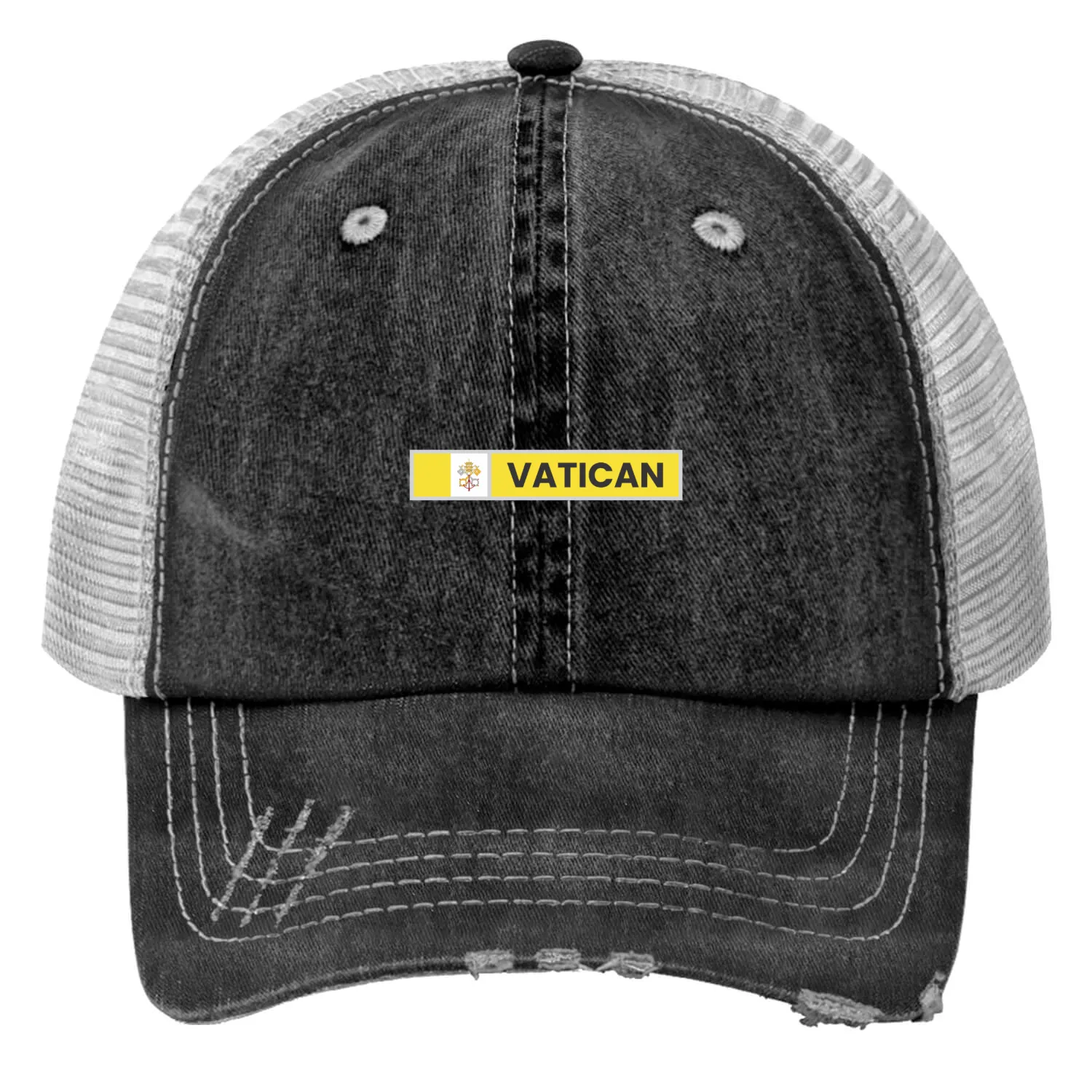 Vatican Flag Trucker Hats