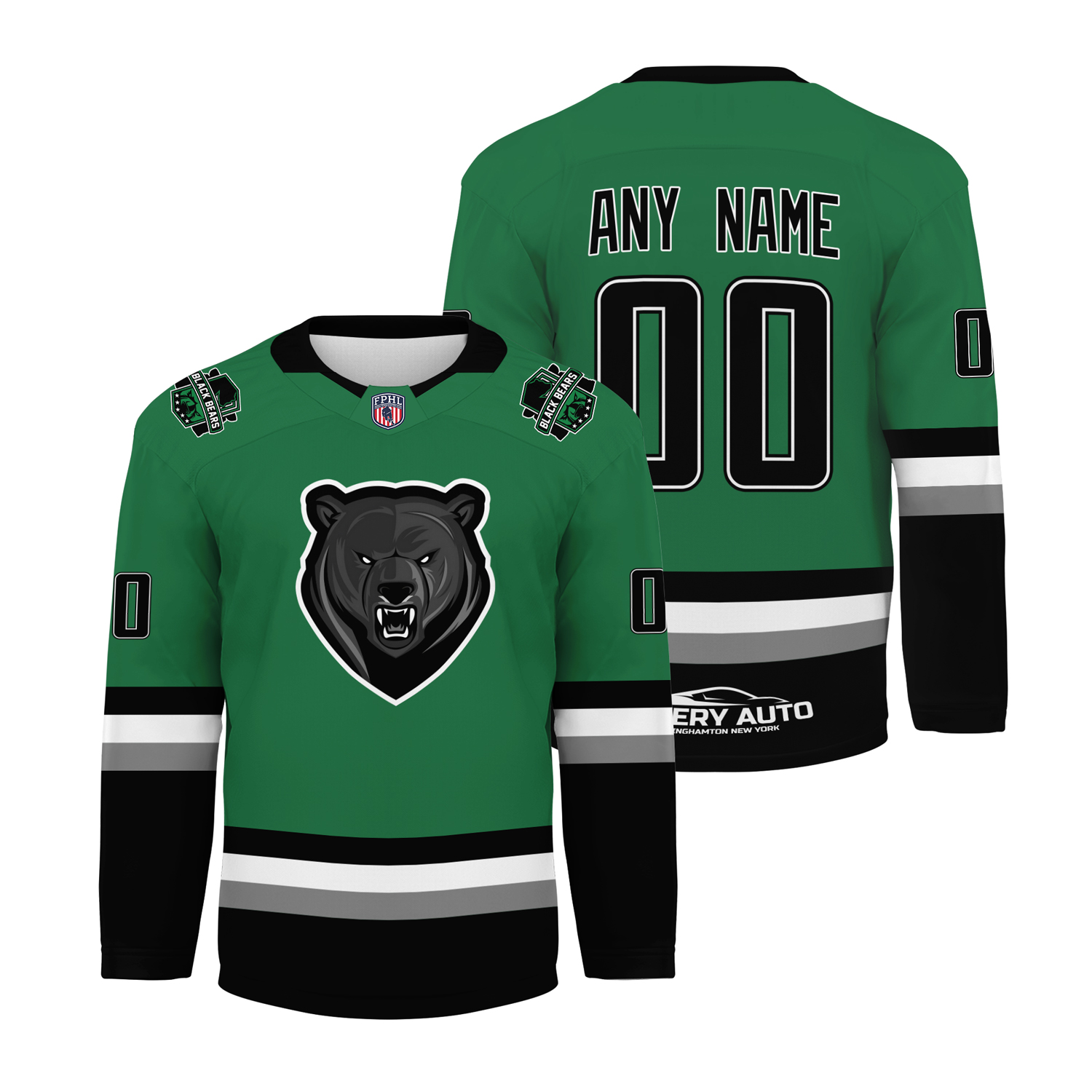 Binghamton Black Bears Empire Division Champions 2026 Personalized Hockey Jersey