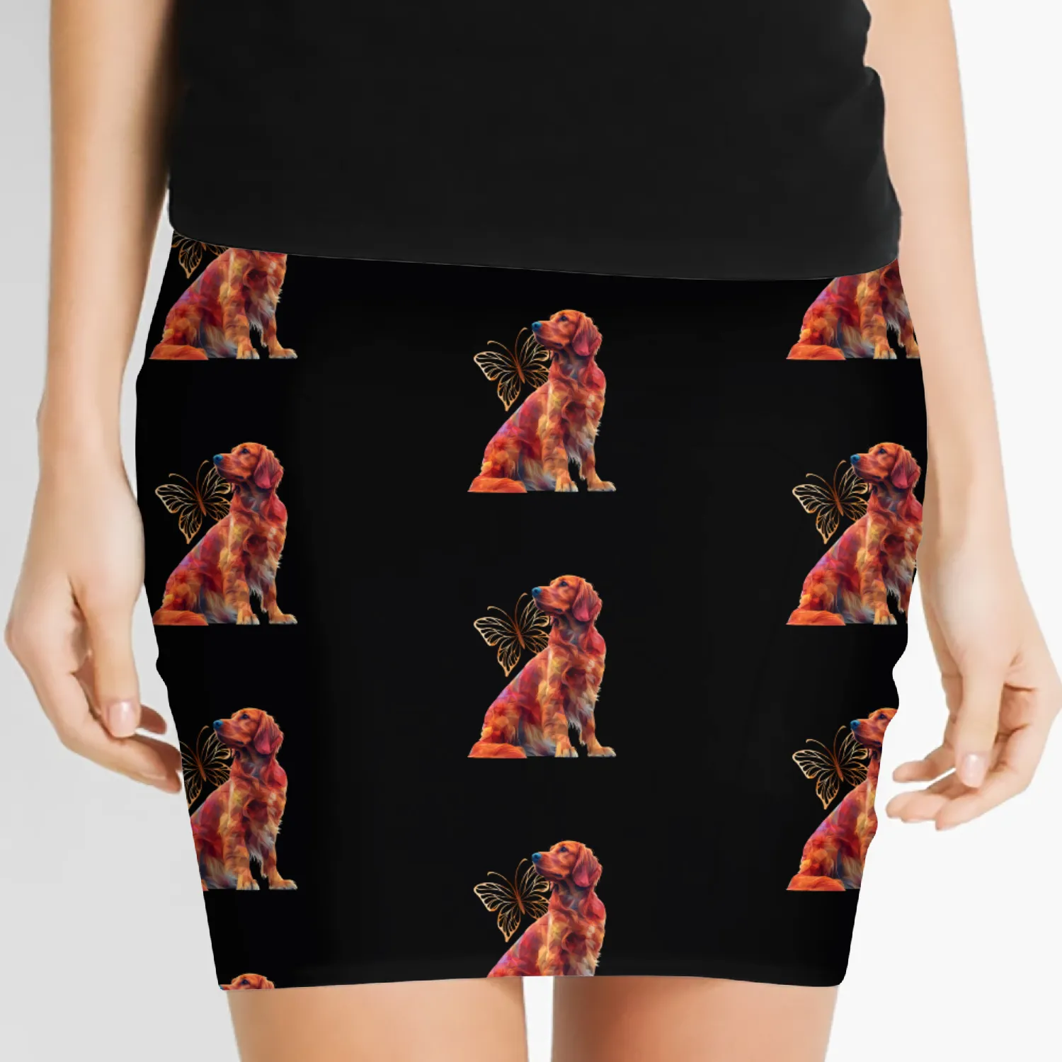 Irish setter Butterfly Women's Mini Skirts