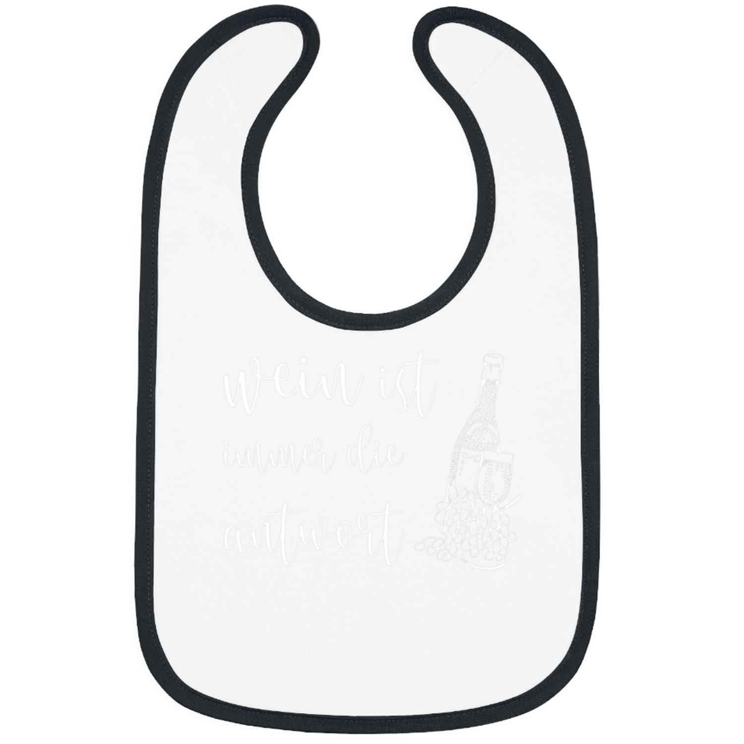 Wines Fun ist immer die Annwort Wines Drinker Wines Glass Lovers Bibs