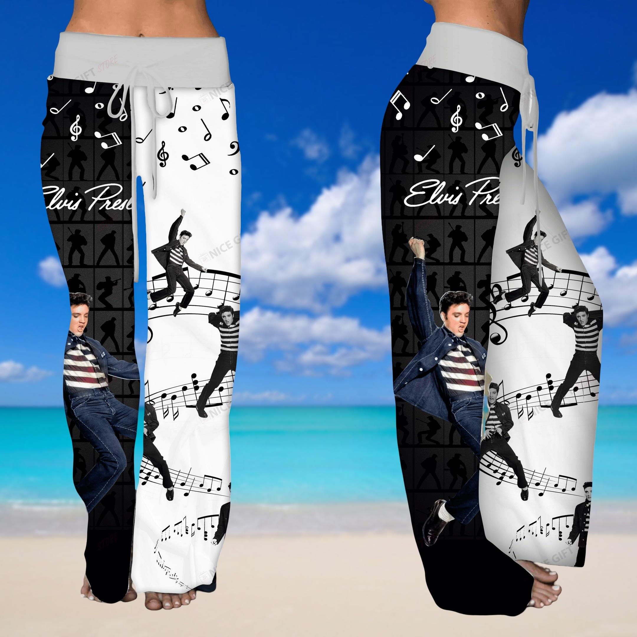 Elvis Presley Women's Leg Trousers, Rock And Roll Pajamas Pants, King Of Music Women Loungewear, Elvis Fans Gifts
