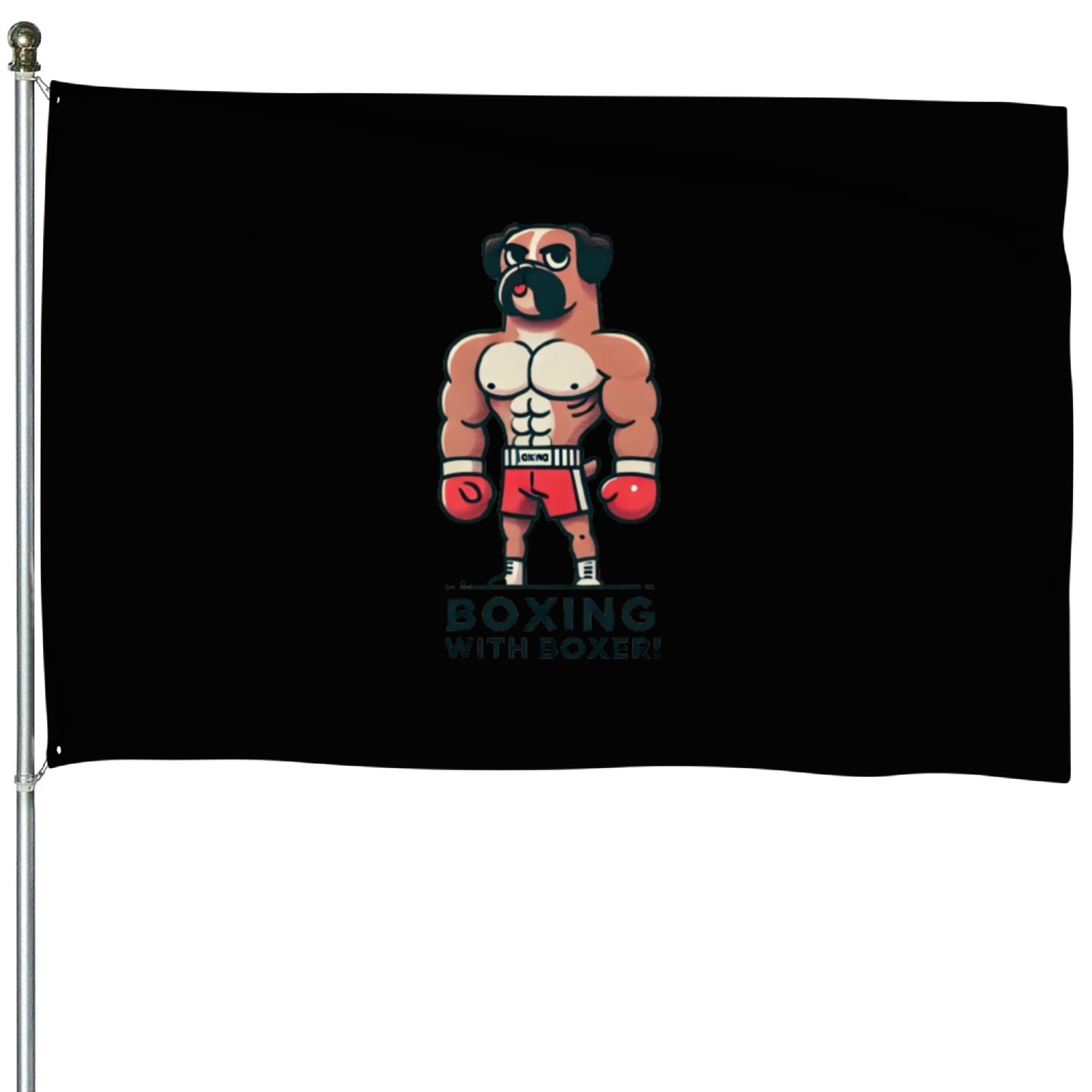 Boxing with Boxer: Canine Power in the Ring House Flags