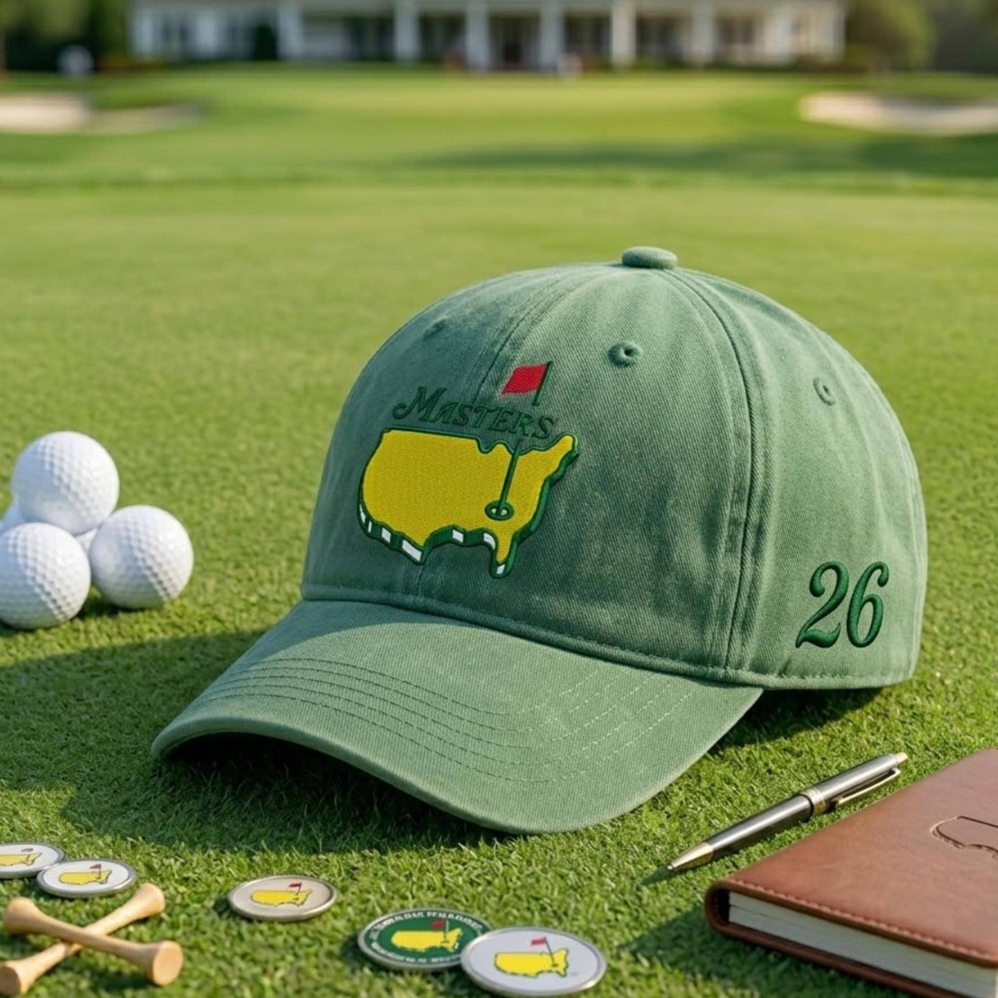 Masters 2026 Embroidered Hat, Golf Tournament Dad Cap, Augusta Inspired Trucker Hat, Golf Lover Gift, Vintage Style Golf Cap
