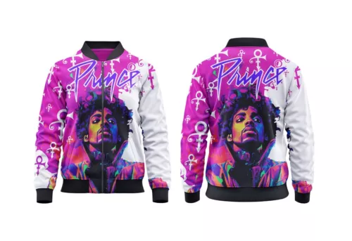 Prince 3D Print Bomber Jacket