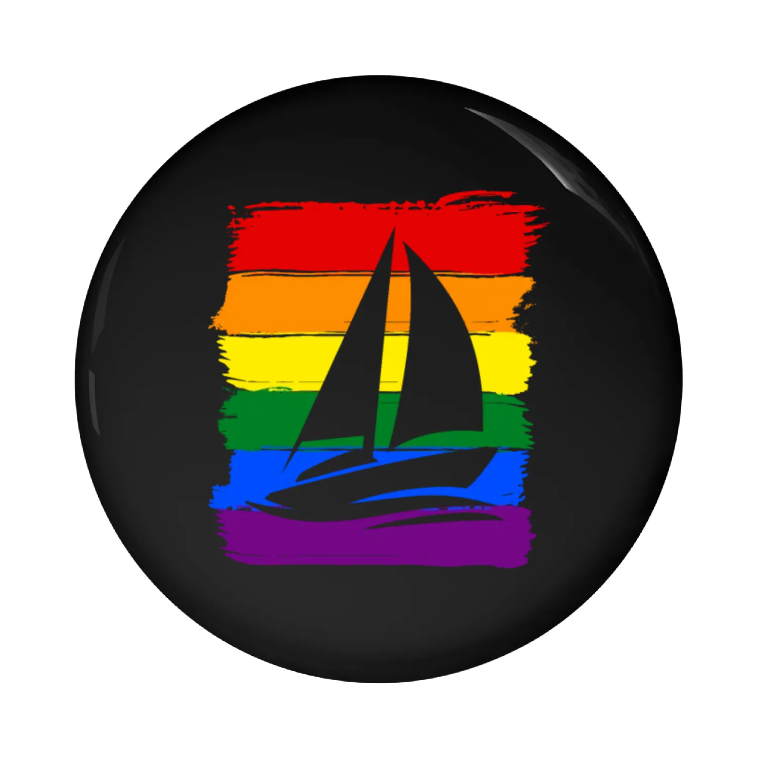 Sailing LGBT Pride Pin Buttons