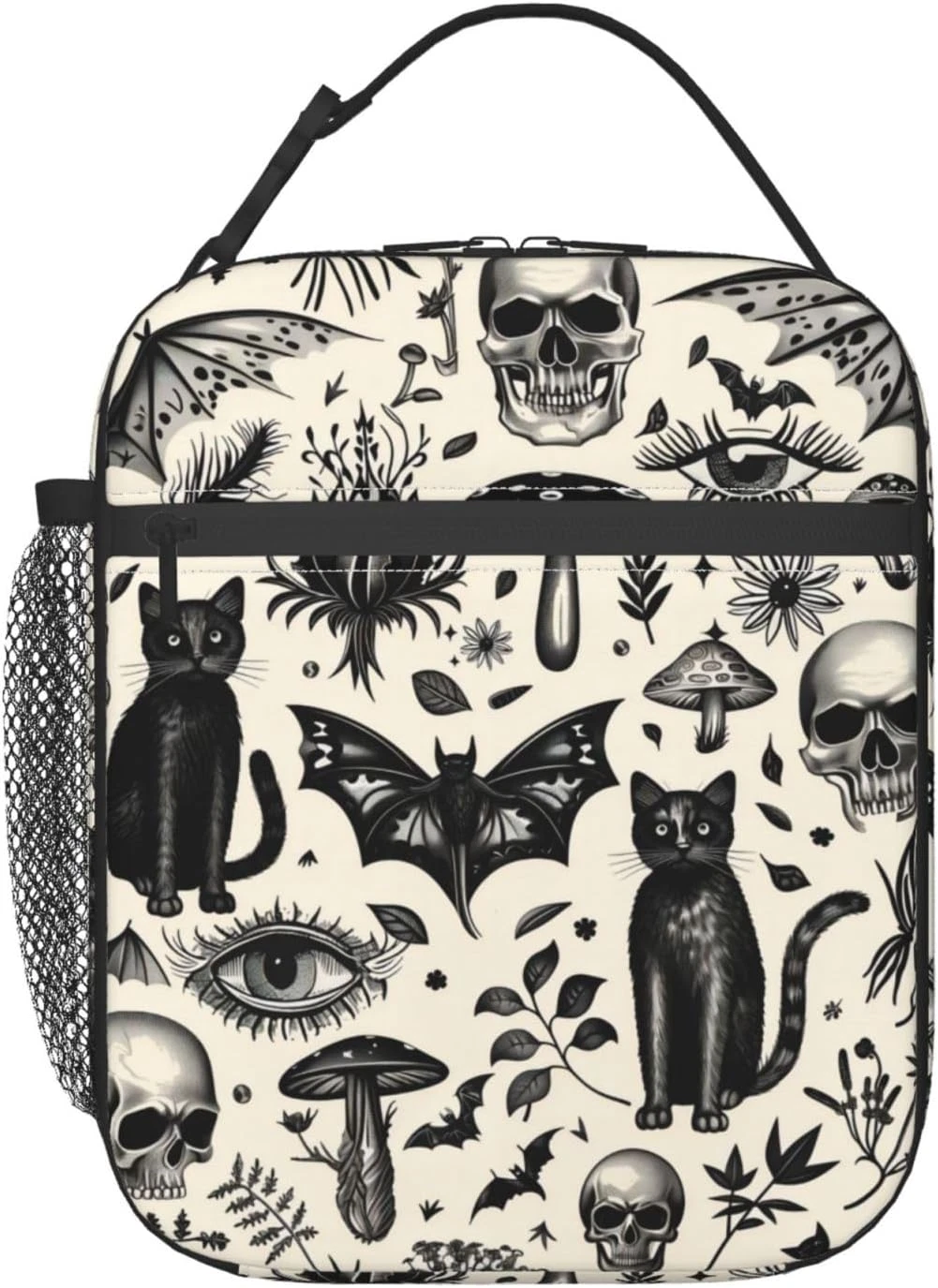 Black Cat Lunch Bag for Kids Boys Girls