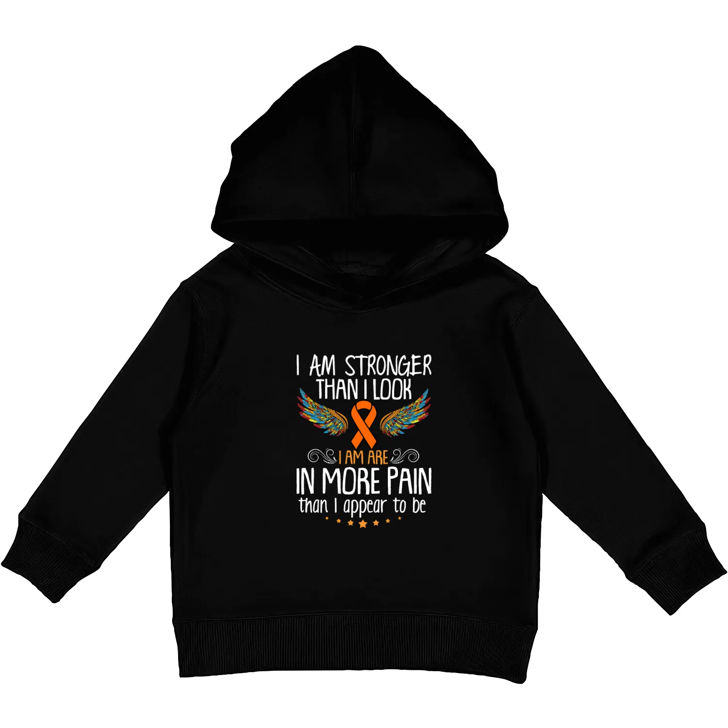 I Am Stronger Than I Look Kids Pullover Hoodies