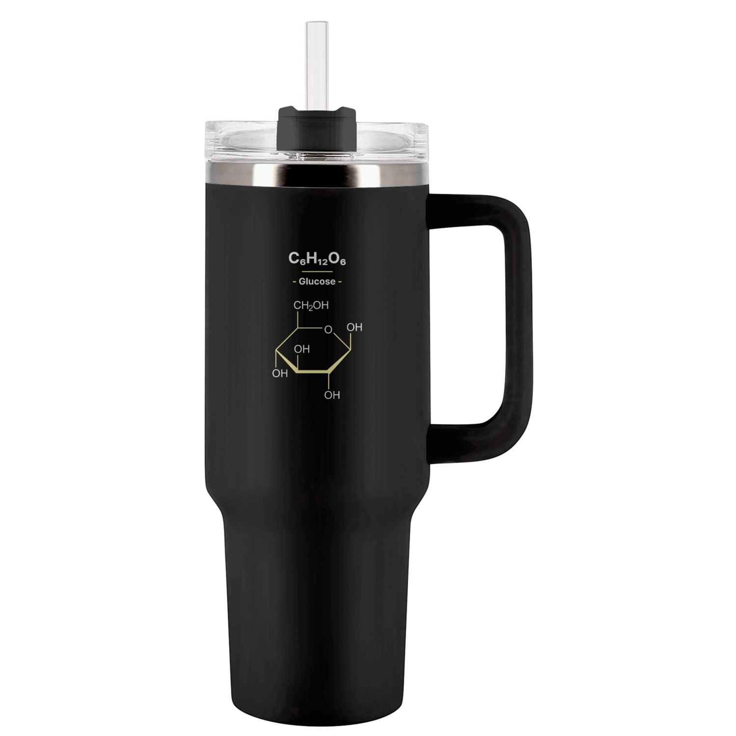 Glucose Chemical Formula C6H15O6 Tumblers 40 Oz With Handle