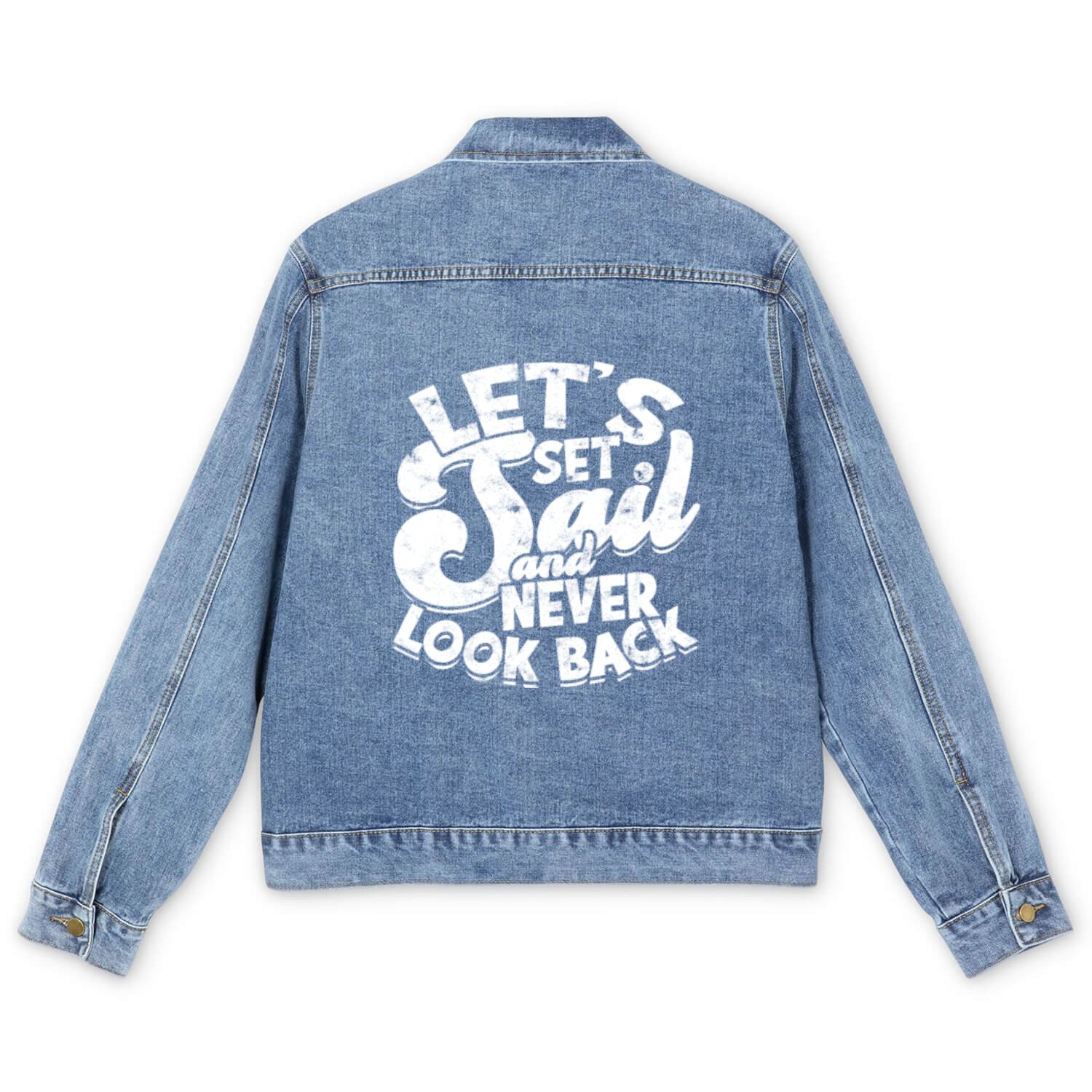 Let's set sail and never look back - Cruise Men's Denim Jackets